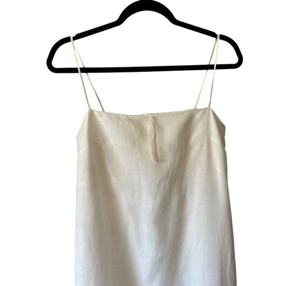 Gianfranco Ferre Studio Vintage White Cream Linen Maxi Midi Dress IT 44 , US 8 - Picture 3 of 10